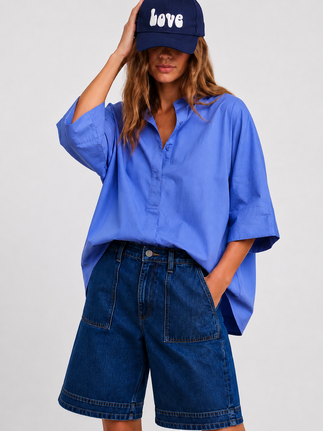 E-shop — Chemise bleue love